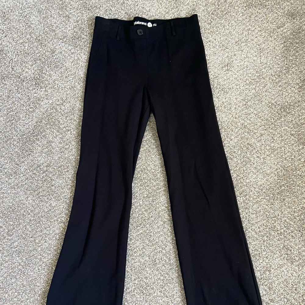 Betabrand Black Boot Cut Pants